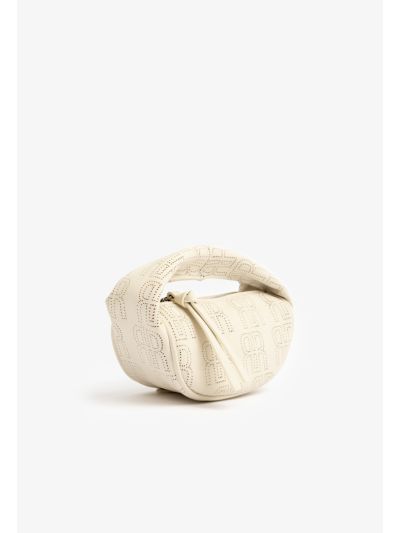 Solid PU Leather Monogram Clutch