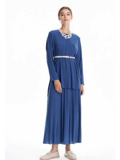 Solid Blouse And Skirt Combo -Sale
