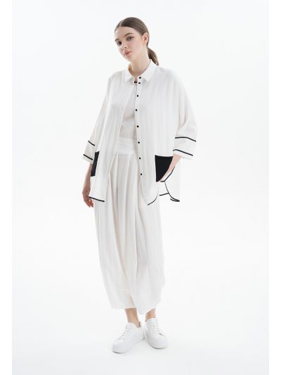 Loose Solid Elasticated Waist Casual Pants -Sale