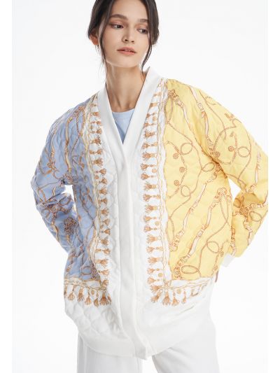 Chain Printed Multicolored Shirt -Sale