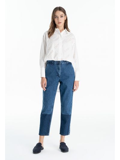 High Waist Straight Leg Jeans -Sale