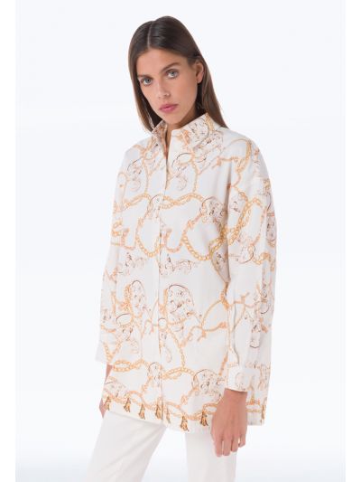 Chain Paisley Print All Over Shirt -Sale