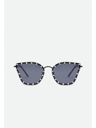 Crystal Trim Cat Eye Sunglasses