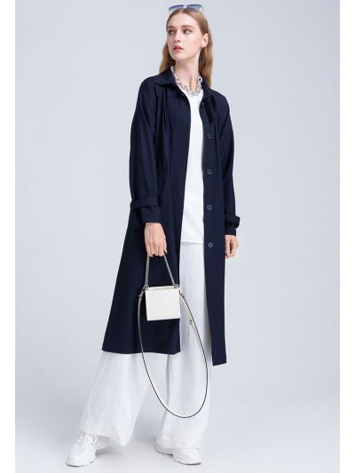 Solid Long Outerwear