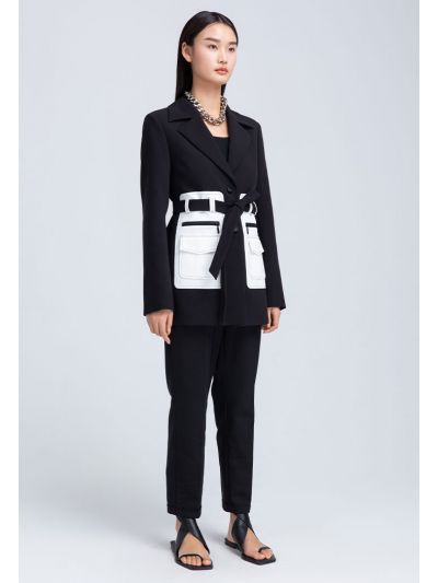 Folded Hem Solid Basic Trouser