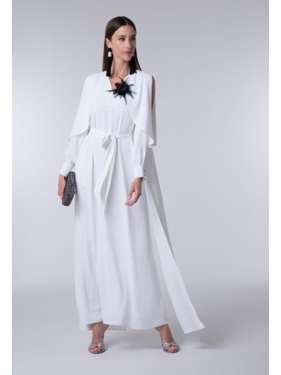 Chiffon Crepe Long Dress