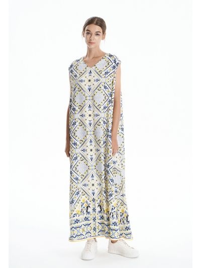 Multi Print Maxi Dress -Sale