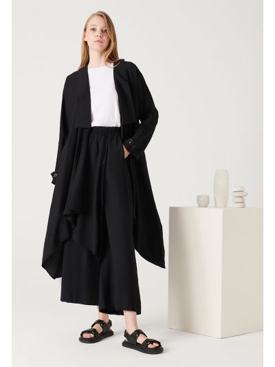 Asymetrical Back Open Concept Cardigan -Sale