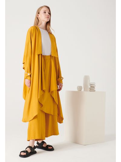 Asymetrical Back Open Concept Cardigan -Sale