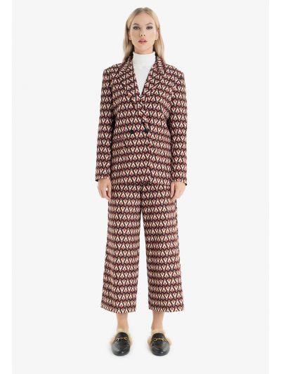 Monogram Printed Wide Leg Culottes -Sale