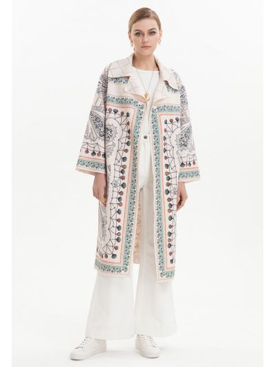 Midi Seashell Printed Jacket -Sale