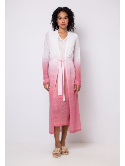 Ombre Lace Belted Jacket
