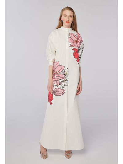 Flower Printed Maxi Dress -Sale