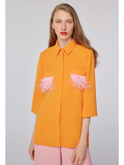 Pocket Fringes Shirt -Sale