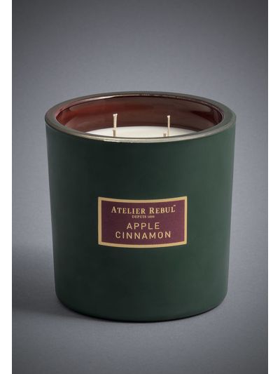 ATELIER REBUL APPLE CINNAMON XL SCENTED CANDLE 950 GR