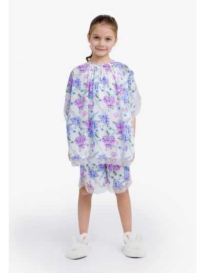 Floral Print Top & Shorts Set