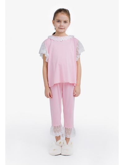 Top and 3/4th Pants Pajama Set