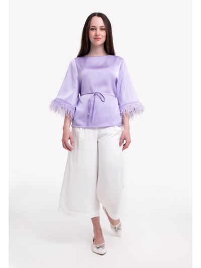 Casual Wide Leg Solid Culotte