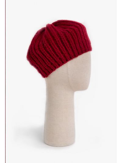 Solid Woven Beret Hat