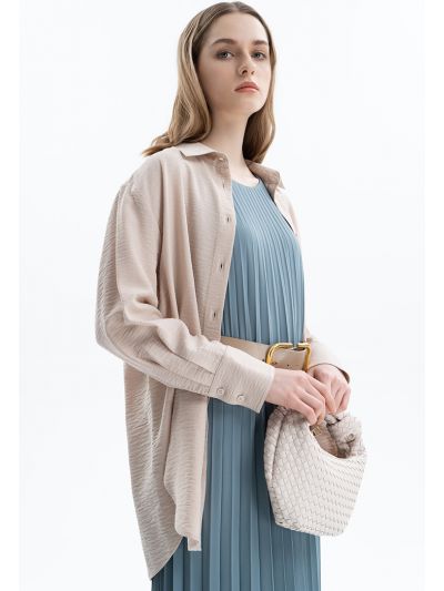 Wide Linen Shirt -Sale