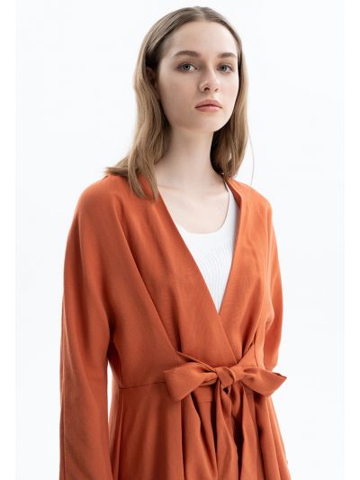 Solid Open Front Jacket -Sale