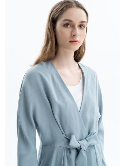 Solid Open Front Jacket -Sale