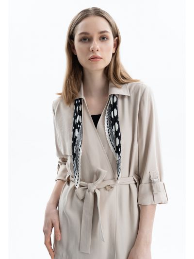 Solid color Double Breasted Jacket -Sale