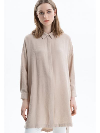 Two Tone Long Shirt -Sale