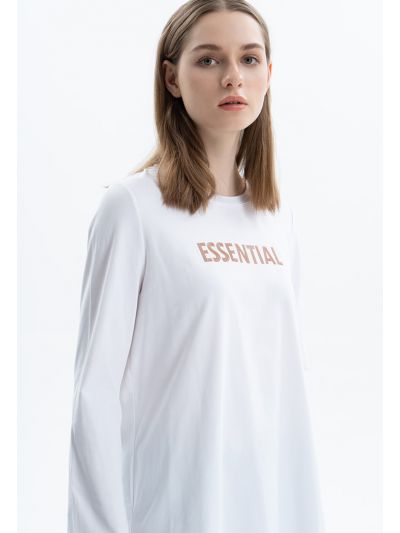 T-Shirt With Rubber Print -Sale