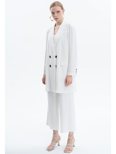 Ankle Length Textured Solid Pants -Sale