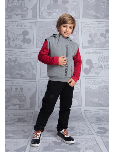 Exposed Elastic Waistband Side Flap Pocket Pants