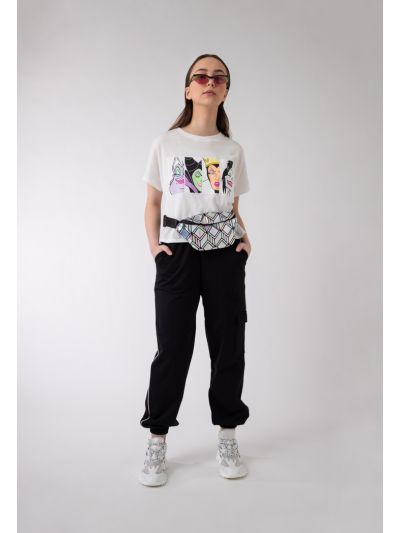 Contrasting Side Piping Jogging Pants