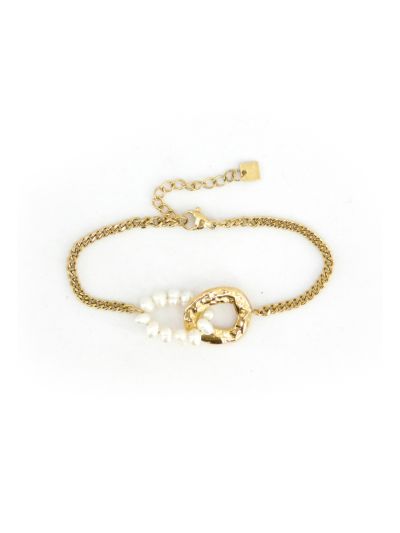 Intersecting Circle Stainless Steel Bracelet