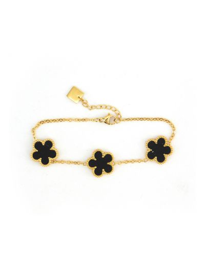 Floral Charms Embellished Bracelet