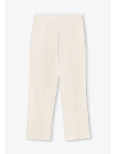 Solid Straight Fit Trouser