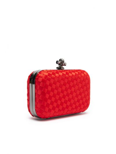 Solid Knot Woven Clutch Bag