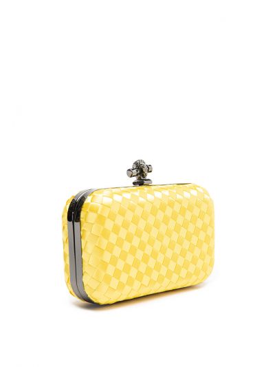 Solid Knot Woven Clutch Bag