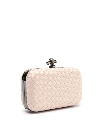Solid Knot Woven Clutch Bag