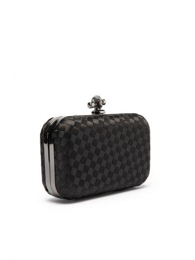 Solid Knot Woven Clutch Bag