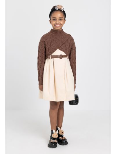 Woven Top and Dress Set (2 PCS)