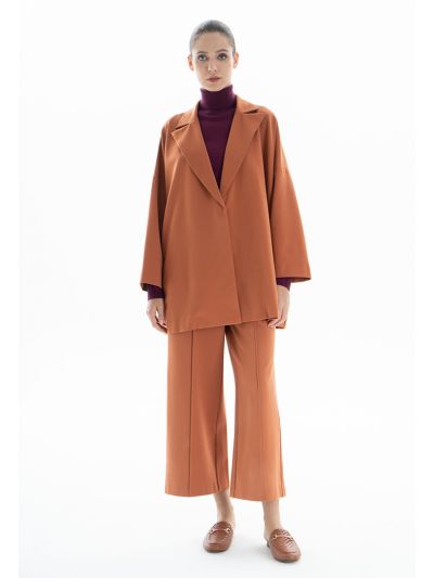 Pin Tuck Solid Culottes -Sale