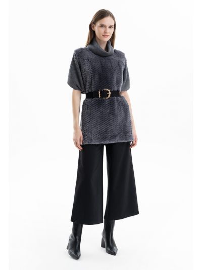 High Rise Side Pockets Regular Fit Trousers