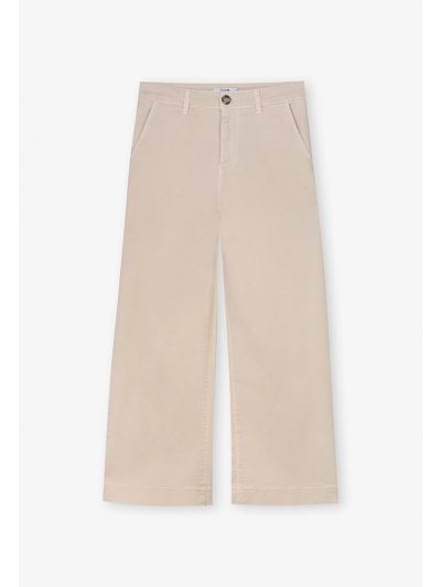 Wide Leg High Waist Tencel Trouser