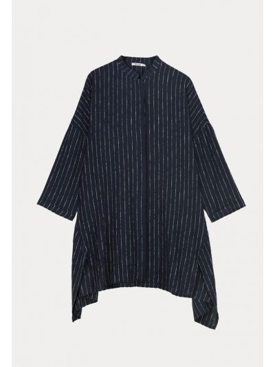 Stripe Stitched Oversized Shirt -Sale