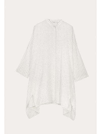 Stripe Stitched Oversized Shirt -Sale
