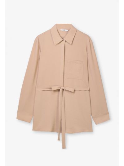 Solid Drop Shoulder Shirt