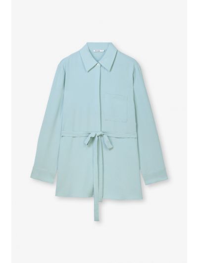 Solid Drop Shoulder Shirt