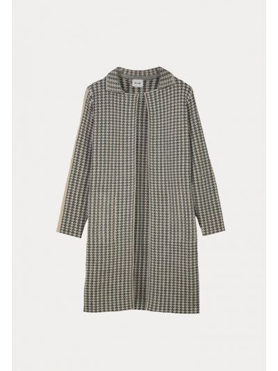 All Over Houndstooth Pattern Jacket (Free Size)