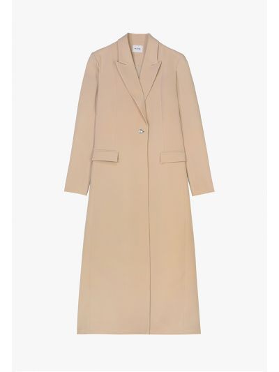 Single Breasted Notched Collar Jacket