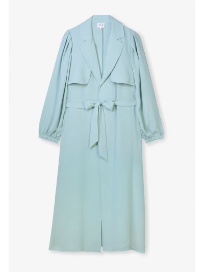 Crinkled Maxi Abaya With Storm Flap